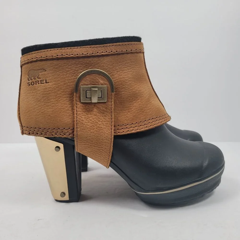 Sorel Medina II Women's Brown Black Waterproof Ankle Boots NL2086-010 US Size 7 - Picture 3 of 12